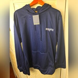 New Mens Dunbrooke New England Patriots Hoodie Sweatshirt 2XL Navy NWT